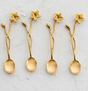 Golden Flower Spoon