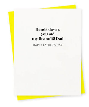 Hands Down Favourite Dad Card
