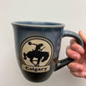 Calgary Blue Bucking Cowboy Mug