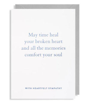 May Time Heal - Sympathy Card