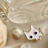 Tiny Enamel Cat Pin
