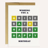Wordle Birthday Card