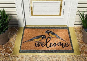Welcome Birds Door Mat