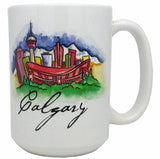 Watercolour Calgary Mug