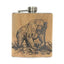 Grizzly Bear Wood Flask