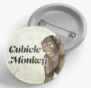 Cubicle Monkey Pin