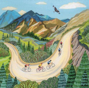 Cycling in the Mountains Card