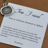 True Friend Sterling Silver Wax Seal Necklace