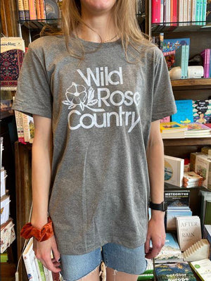 Wild Rose Country Unisex T-shirt in Light Grey