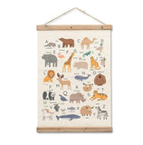 Animal Alphabet Wall Scroll