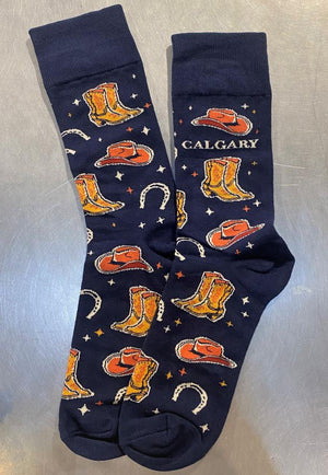 Cowboy Calgary Large - XL Socks Unisex