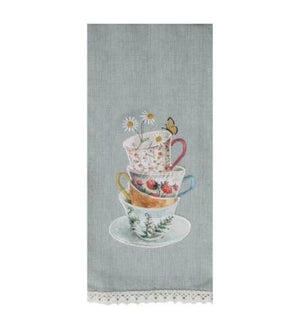 Tea Cups Tea Towel