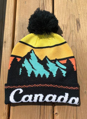 Canada Retro Sunset Mountain Hat