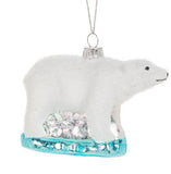Polar Bear Glass Ornament
