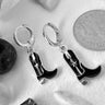 Black Boot Scootin Earrings