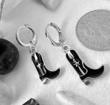 Black Boot Scootin Earrings