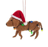 Dogs in Holiday Lights Ornament