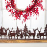 Deer & Forest Silloutte Mantle Decor
