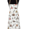 Winter Cabins Scene Apron