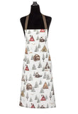 Winter Cabins Scene Apron