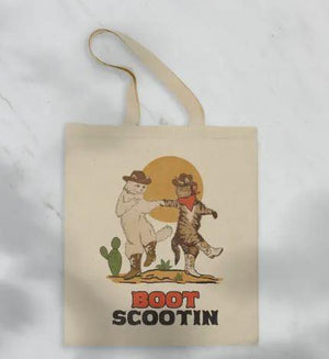 Boot Scootin Kitties Tote Bag