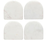 White Arch Marble Coasters Set of 4