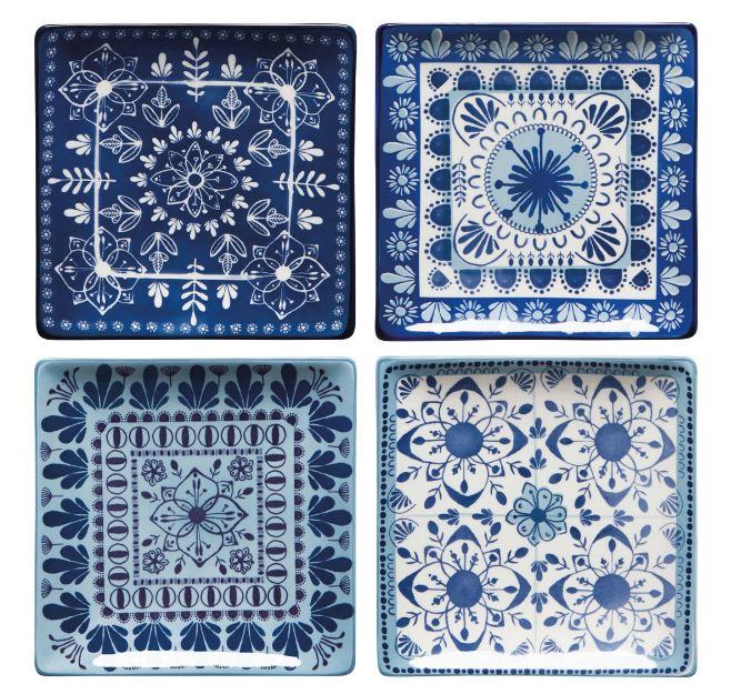 Porto Stamped Plates Assorted