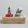 Holiday Dog with Tree Hat Snow Globe