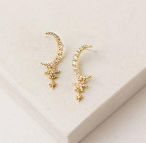 Lune Moon Drop Earrings