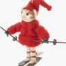 Skiing Kitty Ornament