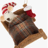 Cozy Felt Mouse Sleeping Tree Ornament