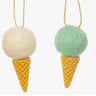 Felt Ice Cream Cone Ornament