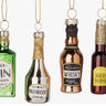 Glass Liquor Bottle Ornament