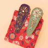 Purple/Sage Jewelled Hair Clips