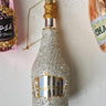 Golden Glitter Champagne Bottle Ornament