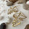 Geometric Face Silhouette Drop Earrings