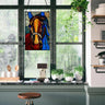 Horse Stained Glass Window Panel