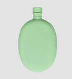 Aqua Oval Flask