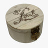2-1/4" Round Bone Ring Box Engraved with "Love"