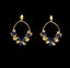 Blueberry Oval Post Earrings