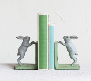 White Rabbit Bookends