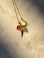 Dagger Heart Gold Skull Gold Serpent Necklace