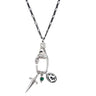 Forget Me Not Silver Hand Necklace