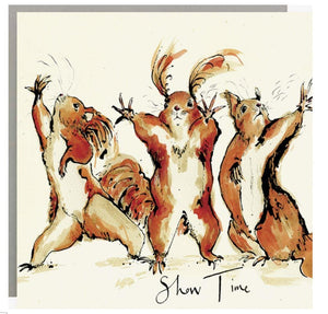 Show Time Squirrels Card