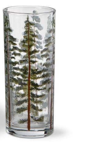 Tree Lines Drinking Glass