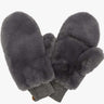 Gray Faux Fur Mittens