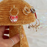 Burnt Orange Velvet Mushroom Jewelry Holder