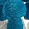 Ocean Blue Velvet Mushroom Jewelry Holer