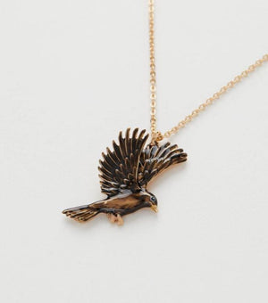 Blackbird Enamel Necklace