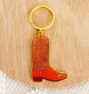 Cowgirl Boot Keychain